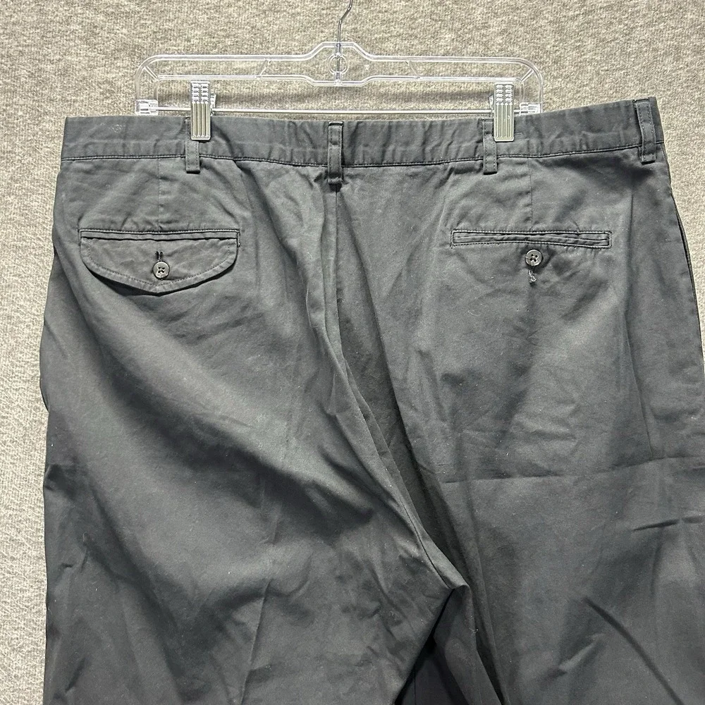 Polo Ralph Lauren Mens Black Classic Chino Pants 42x32 100% Cotton‎